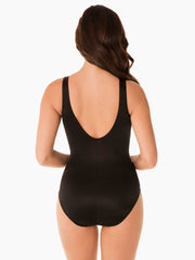 Miraclesuit Rock Solid Arden One Piece in Black, view 2, click to see full size