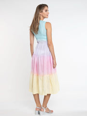 Pia Rossini Biarritz Maxi Dress in Pastel, view 2, click to see full size