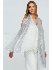 Chrystal Scarf in Silver, view 2, click to see full size