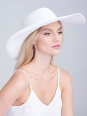 Pia Rossini Porto Hat in White, view 1, click to see full size