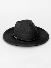 Pia Rossini Solana Hat in Black, view 2, click to see full size