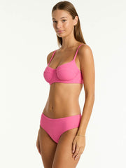 Sea Level Spinnaker Balconette Bra in Candy, view 3, click to see full size