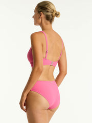 Sea Level Spinnaker Cross Front Multifit Top in Candy, view 2, click to see full size