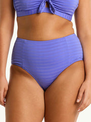 Capri High Waist Bottom In Iris, view 1, click to see full size