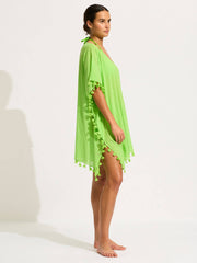 Amnesia Kaftan in Jasmine Green, view 3, click to see full size