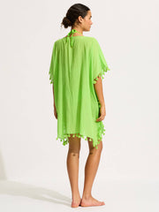 Amnesia Kaftan in Jasmine Green, view 2, click to see full size