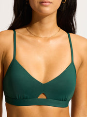 Seafolly Collective Hybrid Bralette in Evergreen, view 5, click to see full size