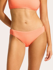 Seafolly Sea Dive Hipster in Peach Pink, view 1, click to see full size