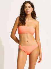 Seafolly Sea Dive Hipster in Peach Pink, view 4, click to see full size