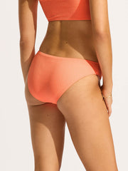 Seafolly Sea Dive Hipster in Peach Pink, view 2, click to see full size