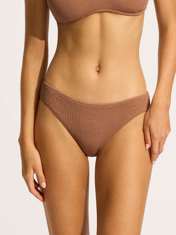 Seafolly Sea Dive Hipster in Bronze