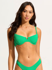 Sea Dive Underwire Bra in Jade, view 1, click to see full size