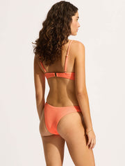 Seafolly Sea Dive Underwire Bra in Peach Pink, view 2, click to see full size