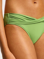 Seafolly SF Collective Twist Hipster in Sage, view 3, click to see full size