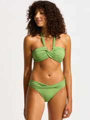 Seafolly SF Collective Halter Bandeau in Sage, view 5, click to see full size