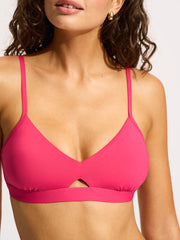 Seafolly Seafolly Collective Hybrid Bralette in Raspberry, view 5, click to see full size