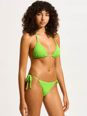 Seafolly Sea Dive Slide Triangle in Jasmine Green, view 4, click to see full size