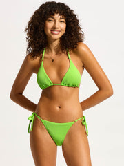 Seafolly Sea Dive Slide Triangle in Jasmine Green, view 5, click to see full size