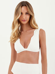 Firenze Dakota Top in White, view 1, click to see full size