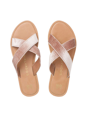 Malvados Icon Neko Plush Sandals in Cognac