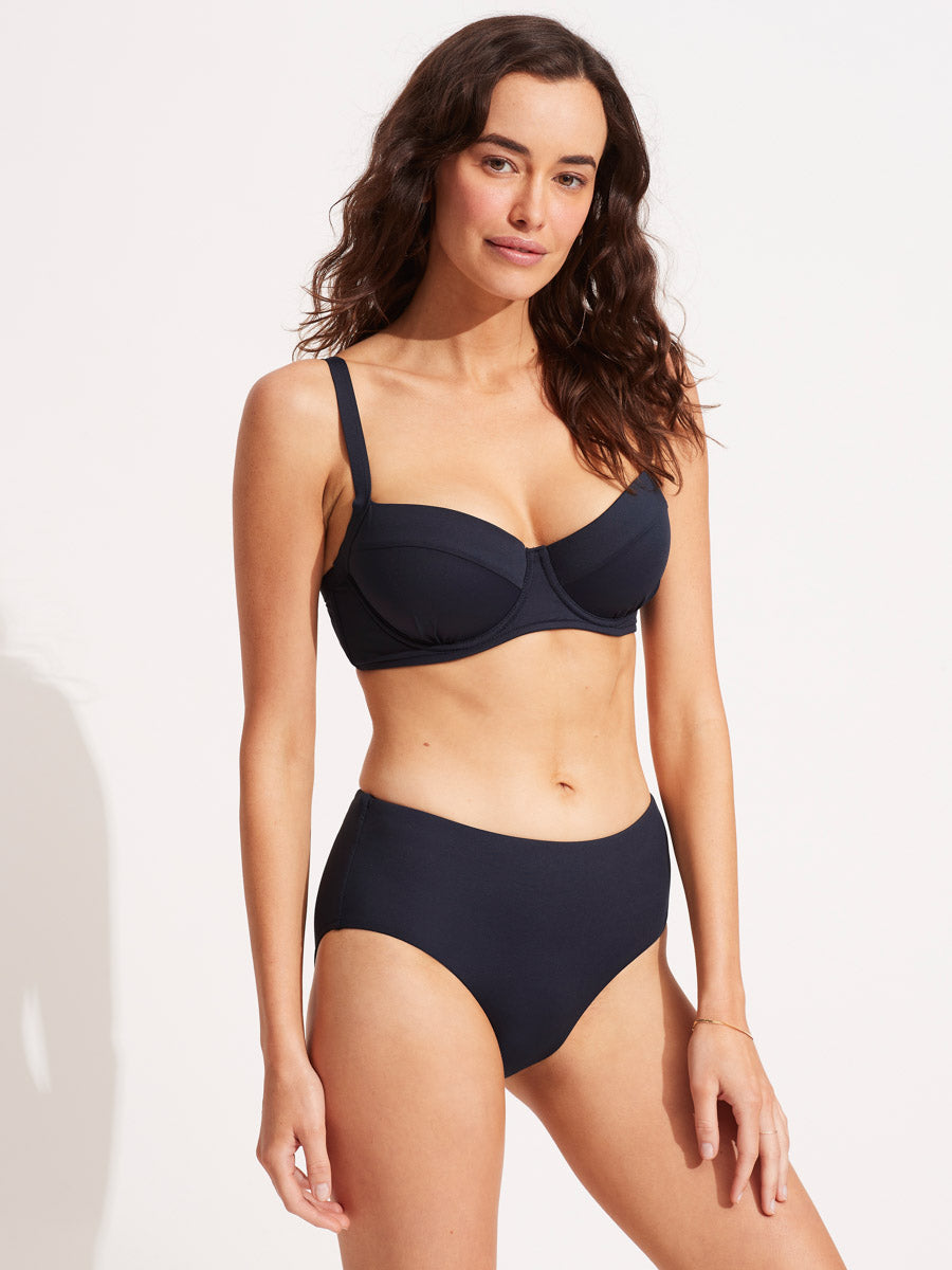  Seafolly Women's Standard DD Cup Double Wrap Front Bra Bikini  Top Swimsuit, Eco Collective True Navy, 4 : Clothing, Shoes & Jewelry