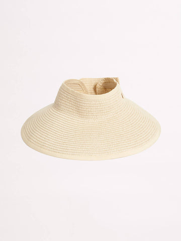 Seafolly Sahara Roll Up Visor in Natural