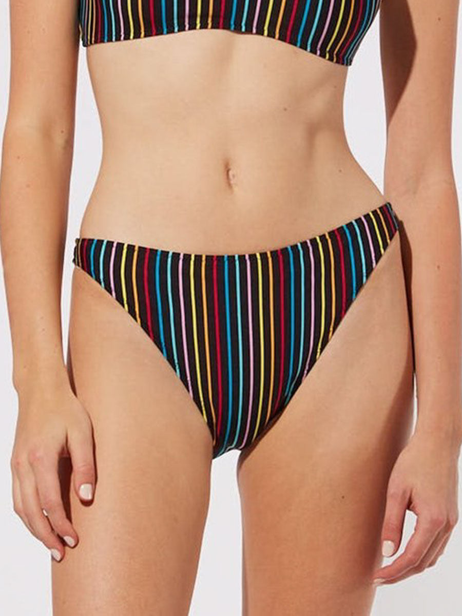 Solid & Striped The Elsa Bottom In Rainbow Pinstripe – Sandpipers